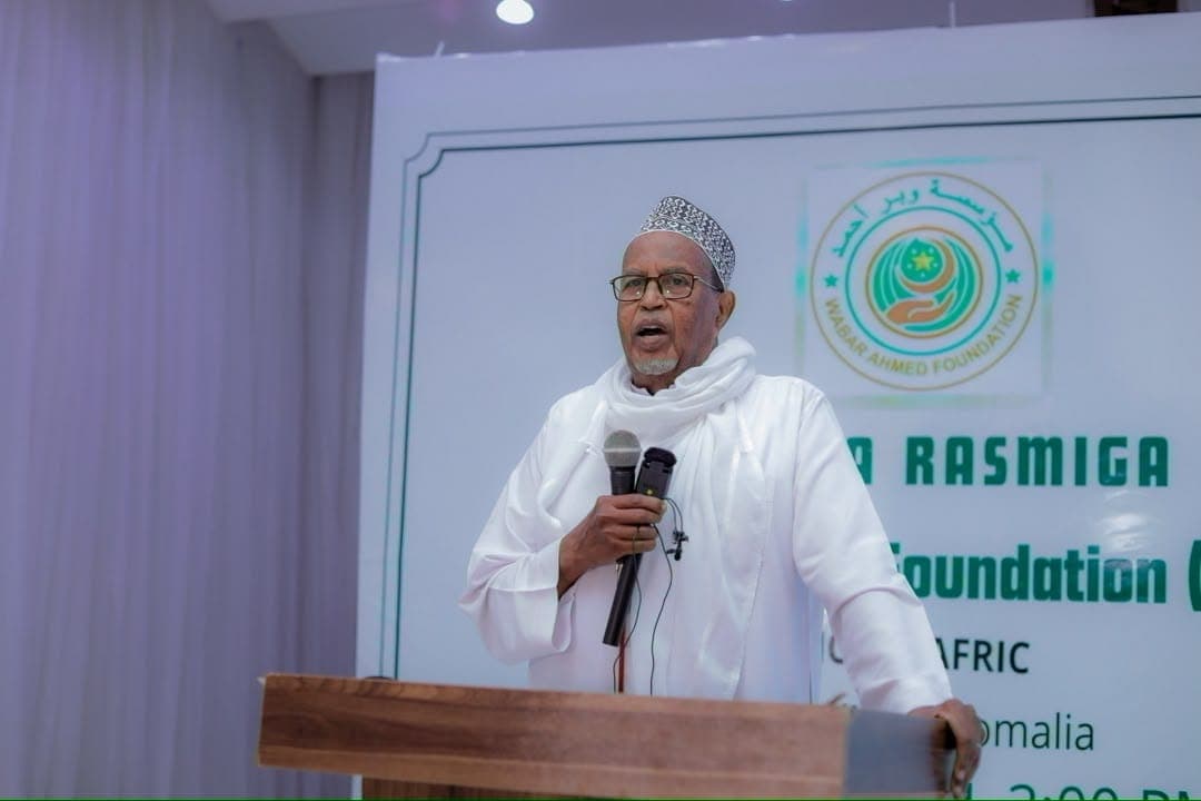 An elder addresses guests at the WAF launch